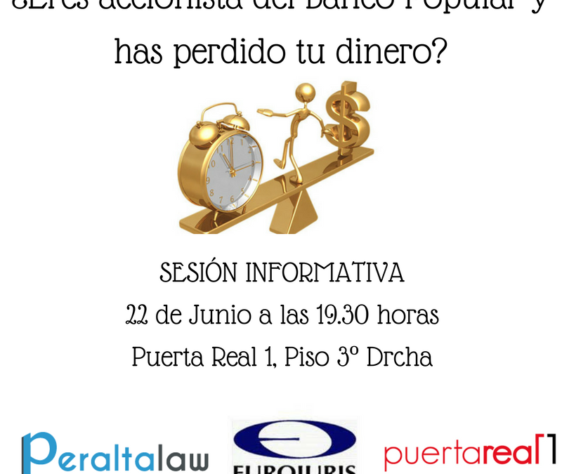 sesion informativa afectados por banco popular