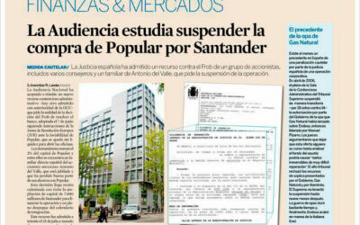 Cómo afectaría si la Audiencia Nacional suspende la compra del Banco Popular