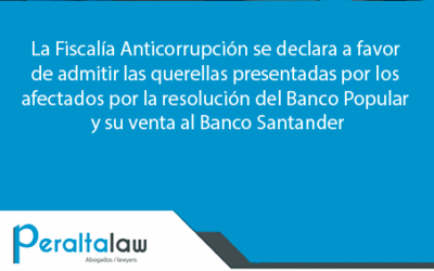 La Fiscalía Anticorrupción se declara a favor de admitir las querellas presentadas por los afectados del Popular