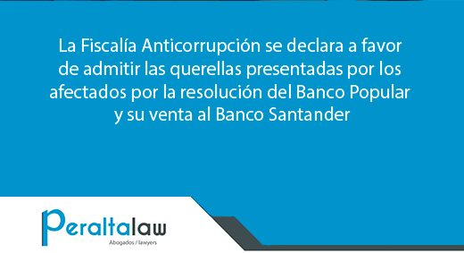 La Fiscalía Anticorrupción se declara a favor de admitir las querellas presentadas por los afectados del Popular